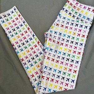 Goldsheep Airplane Print Leggings